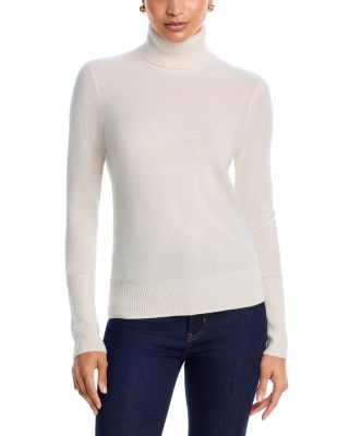 Aqua 100% Cashmere Turtleneck Sweater - Exclusive