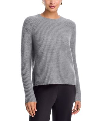 100% Cashmere Shaker Stitch Raglan Sweater - Exclusive