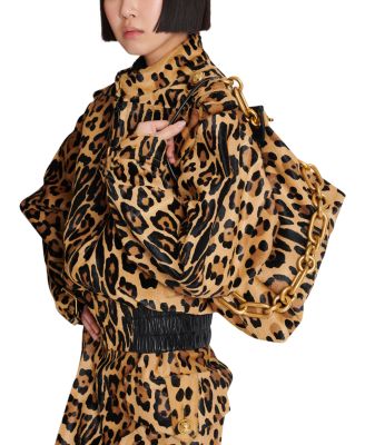 Sync Medium Leopard Print Leather Bag