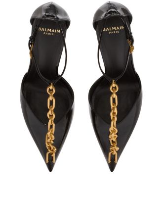 Women's Sync Patent Leather Stilettos with Pointed Toe Pumps