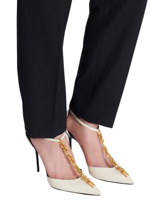 Women's Sync Leather Stilettos with Pointed Toe Pumps