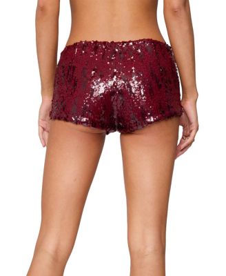  Clove Low Rise Sequin Micro Shorts