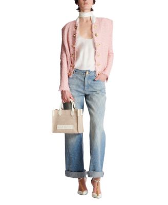 B-Army Monogrammed Canvas and Leather Tote Bag