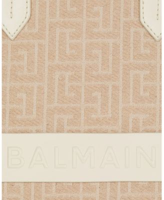 B-Army Monogrammed Canvas and Leather Tote Bag