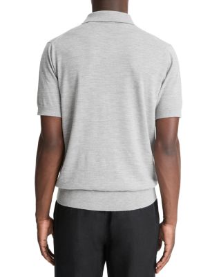 Wool Cashmere Short Sleeve Polo Shirt