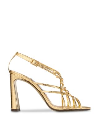 Women&#39;s Felice 95 Embellished Metallic High Heel Sandals