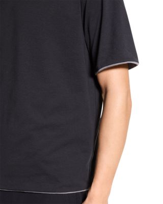 Double Layered Johnny Collar Polo Shirt