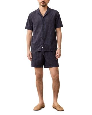 Eyelet Regular Fit Camp Shirt