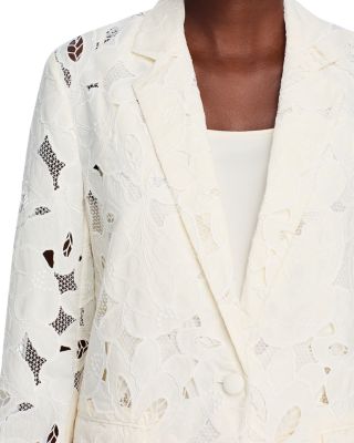 Jonara Lace Single Button Blazer