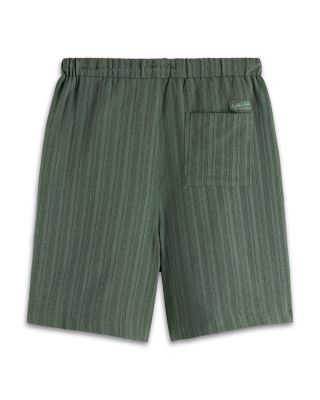 Regular Fit Tonal Striped Bermuda Shorts