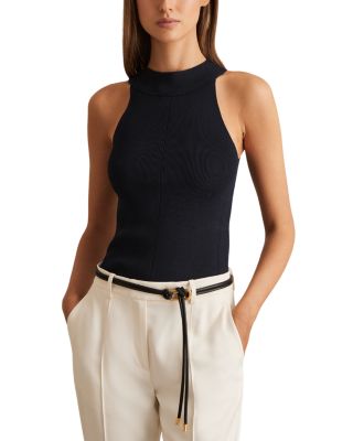 Lacey High Neck Vest Top