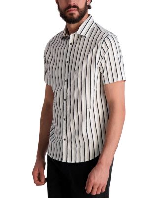 Striped Short Sleeve Logo Shirt