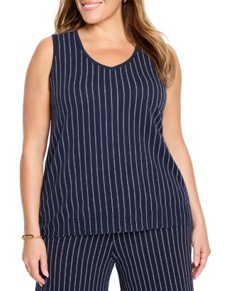 (取寄) ニックゾー レディース ディスティネーション ストライプ ニット タンク NIC+ZOE women Destination Stripe Knit Tank White Multi Women's NIC+ZOE Destination Stripe Knit Tank | Zappos.com