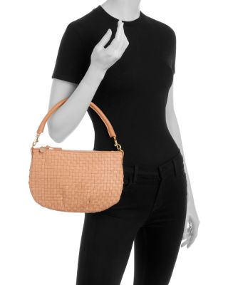 Petit Moyen Woven Leather Messenger Bag 