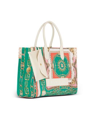 B-Army Medium Tote Bag in Printed Canvas