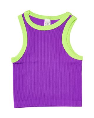  Girls' Contrast Trim Sleeveless Top - Big Kid