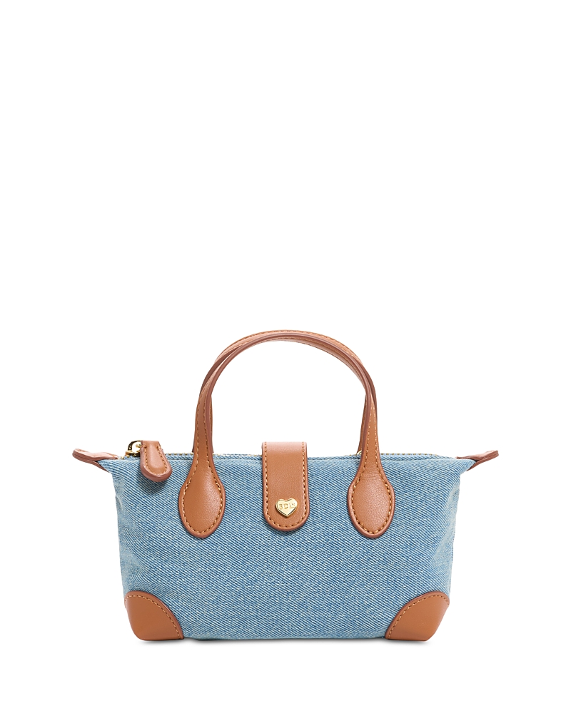 Stoney Clover Lane Pouchette Denim Crossbody In Blue