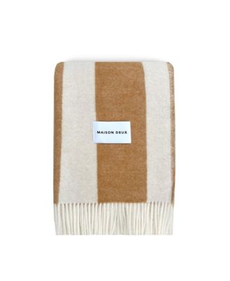Maison Deux - Rough Stripe Agave Blanket, 4.25' x 6.5'