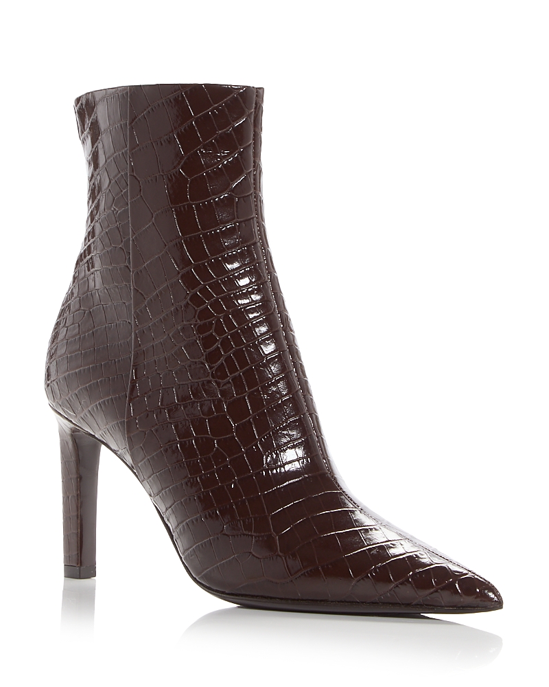 Jimmy Choo Women's Frankie 85 Croc Embossed Booties