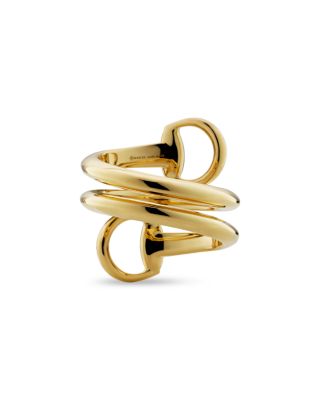 18K Yellow Gold Horsebit Contraire Ring