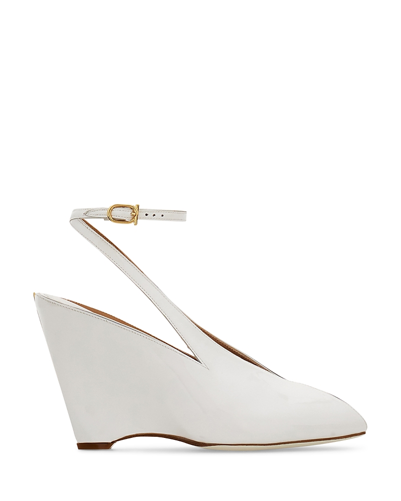 Ferragamo Wedge-heeled Platform Sandals In White