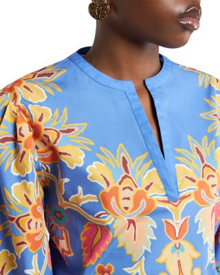 Paisley Split Neck Blouse