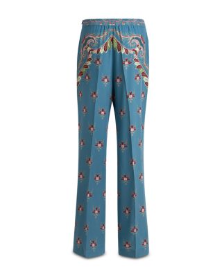 Printed Silk Trousers