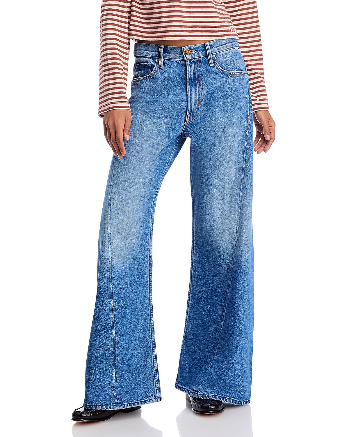 Mother The Lemon Twist Sneak Jeans