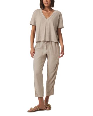 Dawn Crochet Trim Tee