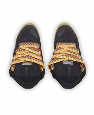  Unisex Leather Curb Sneakers