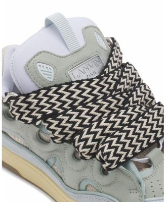  Unisex Leather Curb Sneakers