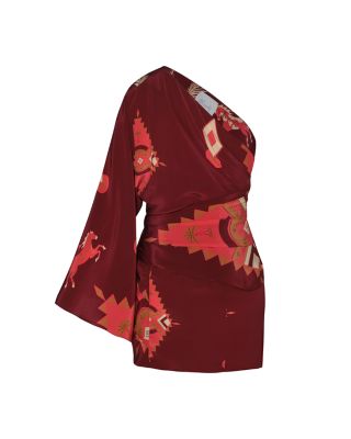 Hidden Oasis Silk Mini Dress