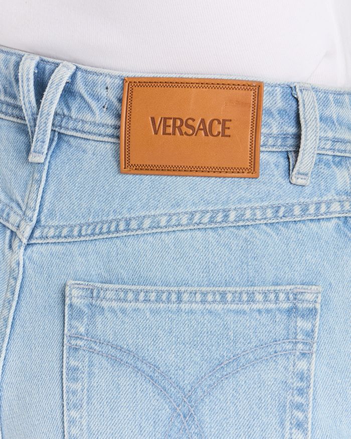 Embroidery Stone Jeans Light Blue