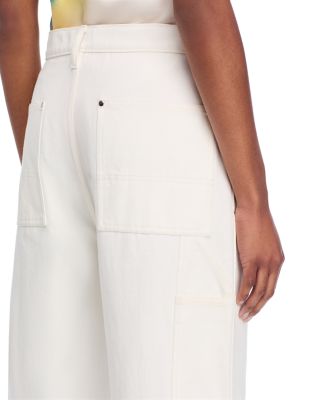 Rae Mid Rise Loose Fit Jeans in White 
