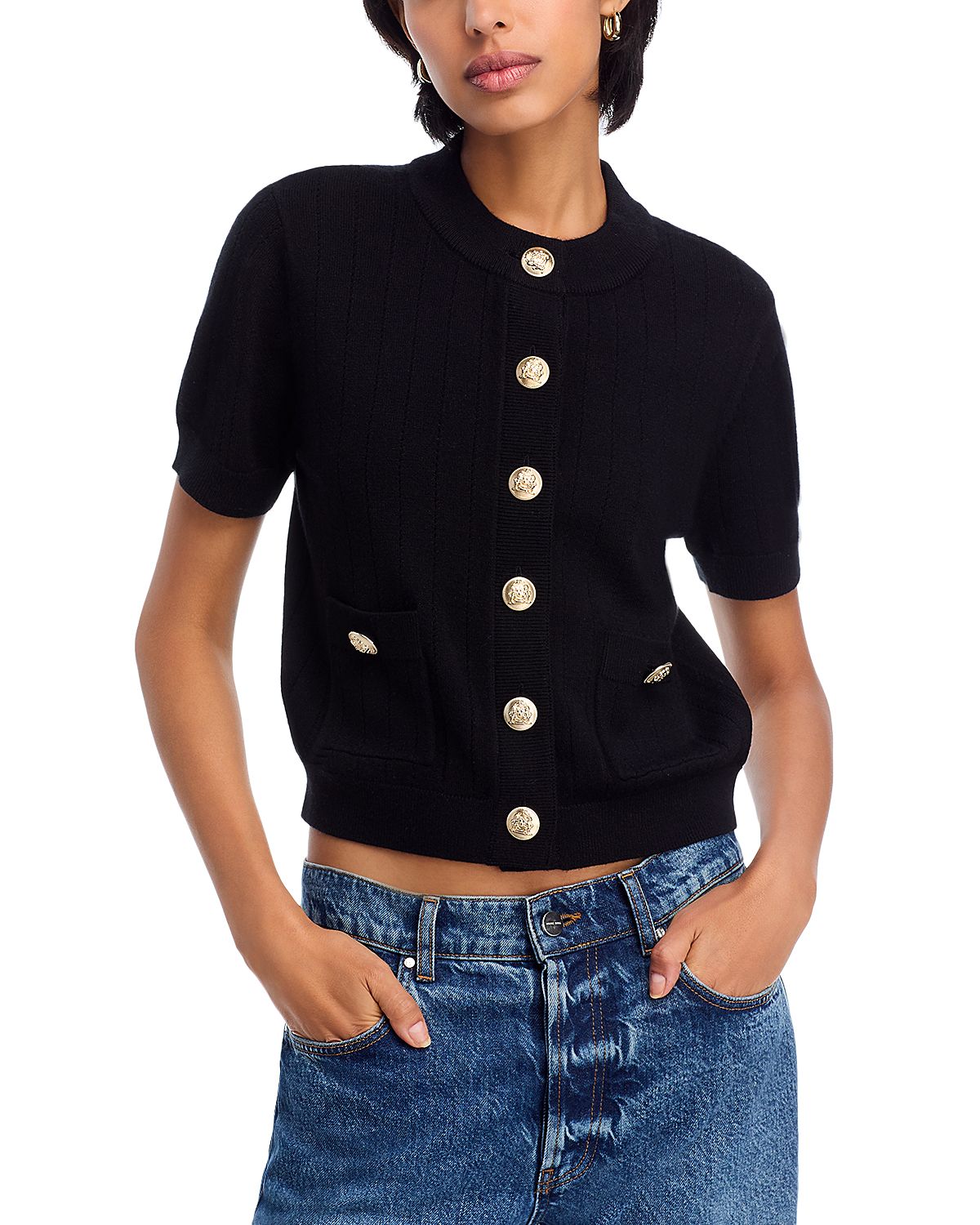 Aqua Short Sleeve Cardigan - Exclusive