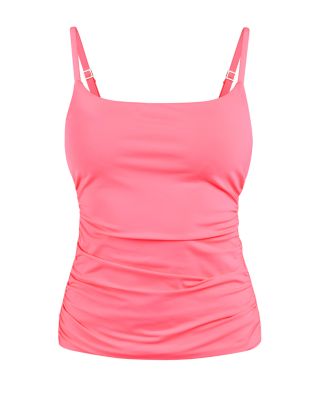 Underwire Tankini Top &amp; Island Goddess Shirred Bikini Bottom