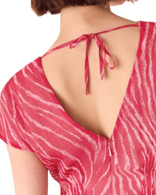 Petite Zebra Midi Dress