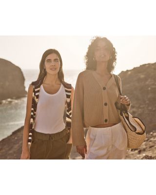 Linen Barrel Leg Trousers