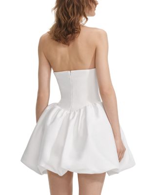 White Halter Neck Mini Dress