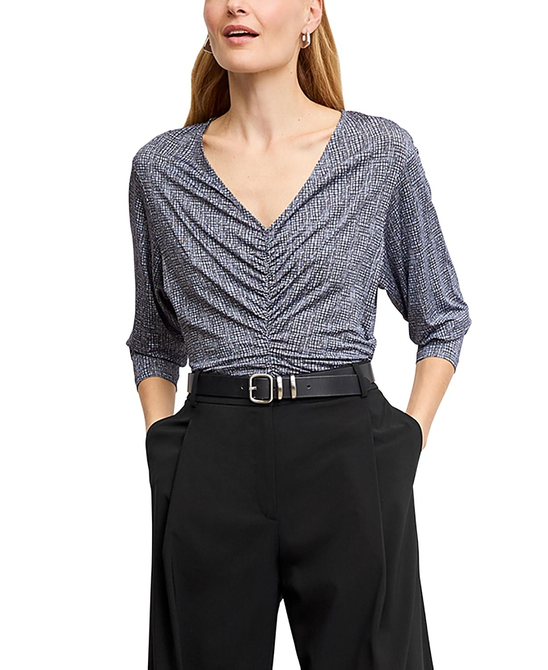M.m.lafleur M. m.LaFleur Amina Ruched Top - Printed Jersey