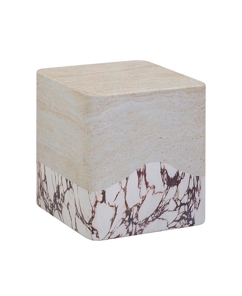 Tov Furniture Brut Concrete Indoor / Outdoor Side Table In Neutral
