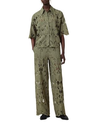 Charli Floral Lace Wide Leg Pants