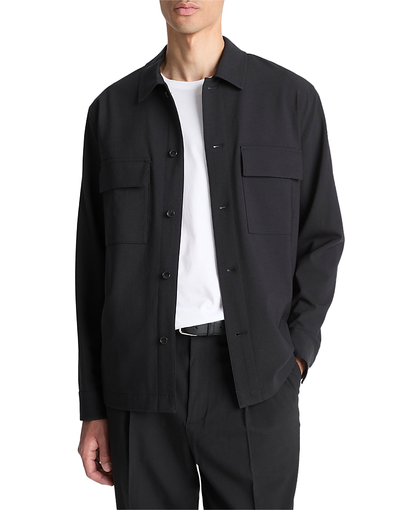 Vince Button Front Shirt Jacket