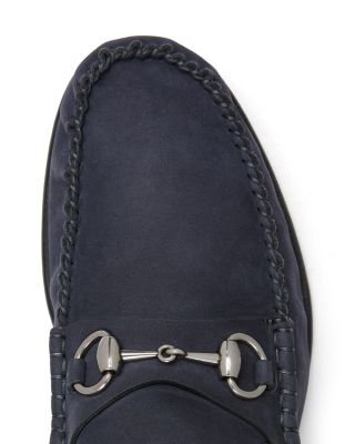 Men's Horsebit Suede Moccasins