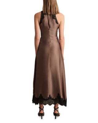 Anais Draped Lace Dress