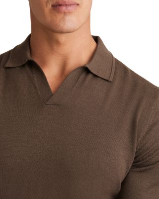 Duchie Short Sleeve Open Collar Merino Polo Shirt