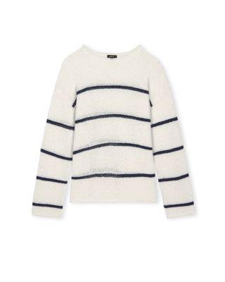 Evangeline Stripe Boat Neck Sweater