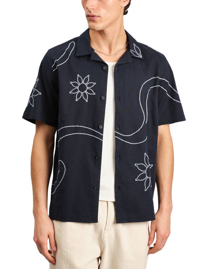 Didcot Embroidered Camp Shirt
