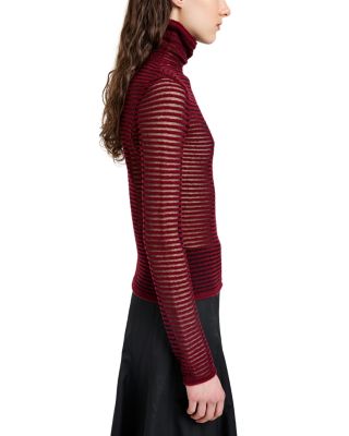 Hailey Stripe Roll Neck Sweater