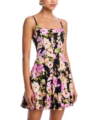 Floral Panel Mini Dress - Exclusive